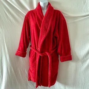 Silk & Satin Red Velour Robe